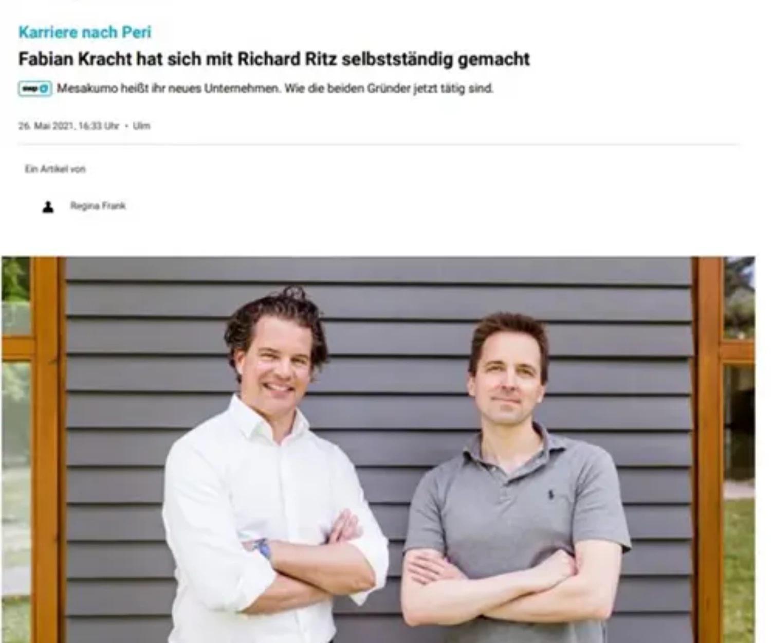 Fabian Kracht und Richard Ritz